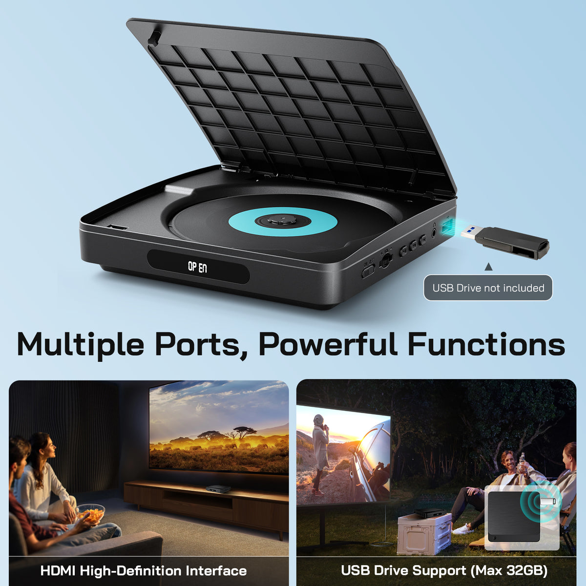 WDV03 Mini DVD Player – WOLFANG Official